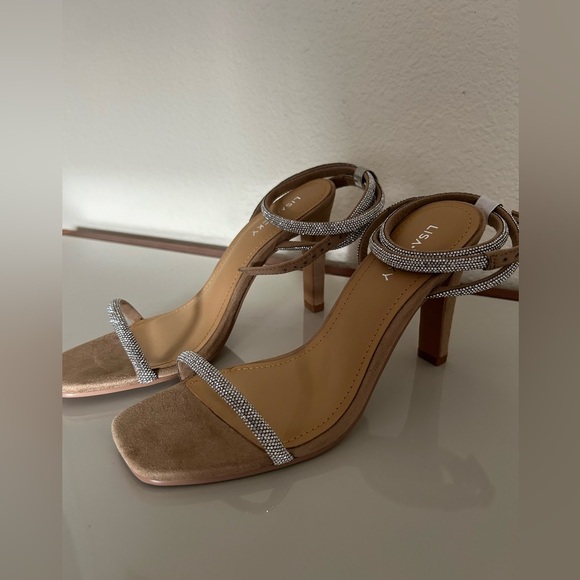 Lisa Vicky Angelic Rhinestone Ankle Strap Heel Size 7.5 - Picture 2 of 5